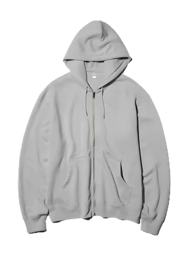 Sweat Full Zip Hoodie (gray)