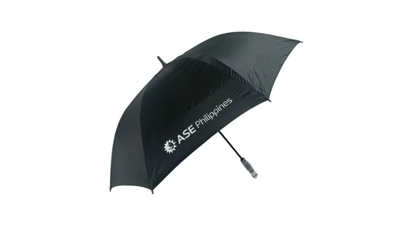 Automatic Long Golf Umbrella w/ silver handle