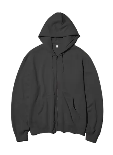 Sweat Full Zip Hoodie (Black)