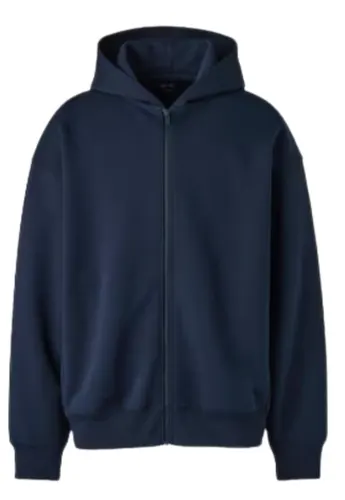 Full Zip Hoodie Navy Blue
